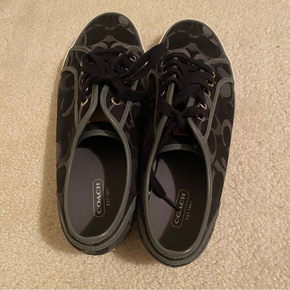 Coach Black and Gray Women's Sneakers - Picture 3 of 9